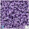 BeadTin Light Purple Opaque 6mm Cube Plastic Alpha Beads - Black Letter Mix (200pcs)